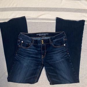 Gently used American Eagle Super Stretch Flare jeans size 14